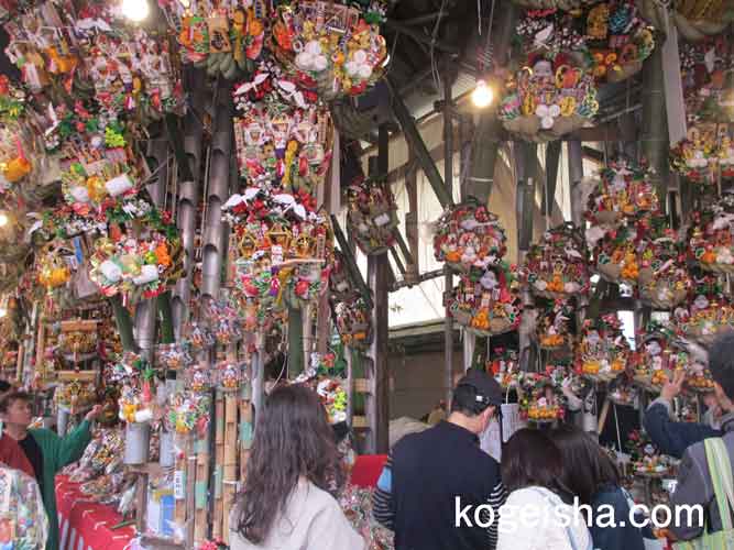 酉の市が開催されました（鷺神社・浅草）