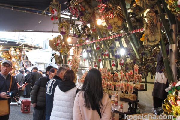 酉の市が開催されました　浅草・鷺神社