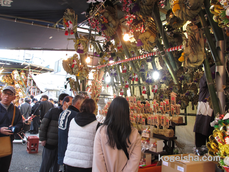 酉の市が開催されました　浅草・鷺神社
